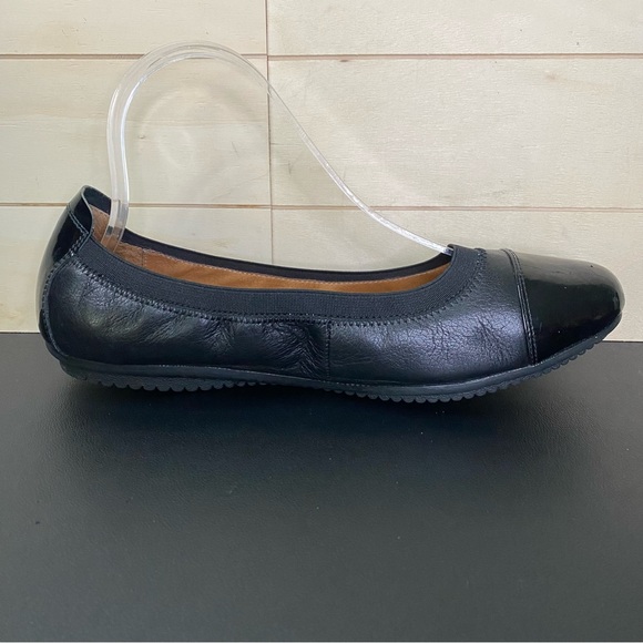 Josef Seibel Pippa Ballet Flats Women's Size 9 Shoes EU40 Black Leather Cap Toe - Picture 3 of 11